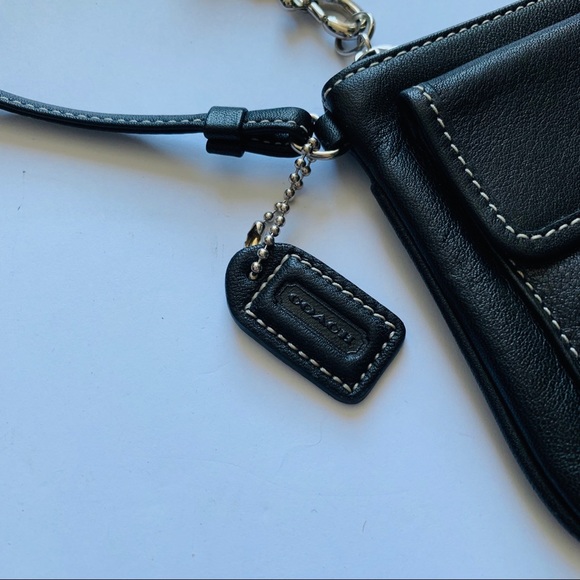 Coach Black Leather Wristlet - Picture 5 of 5